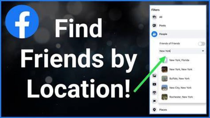 Can I search friends by location on Facebook?