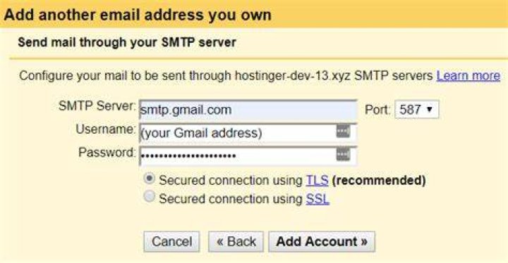 Can I use Google as my SMTP server?