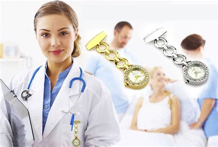 Can nurses wear metal fob watch?