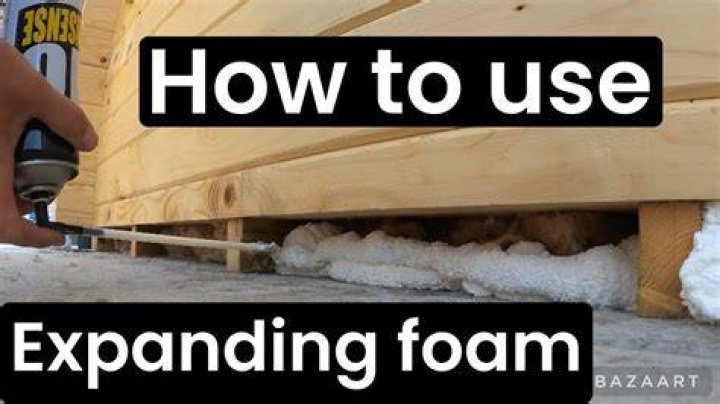 Can you use expanding foam on trees?