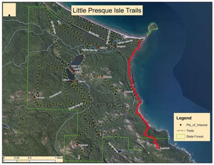 Can you walk to Little Presque Isle?