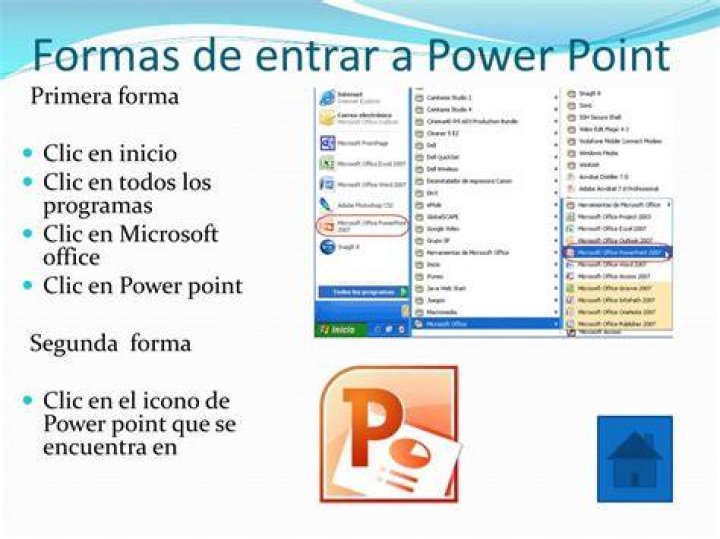 Como entrar en Power Point 2010?