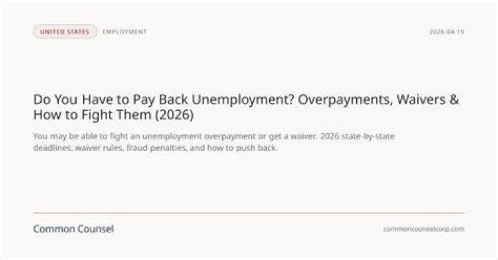 Do you have to pay back Pua unemployment Illinois?