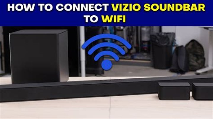 How do I connect my Vizio soundbar to WiFi?