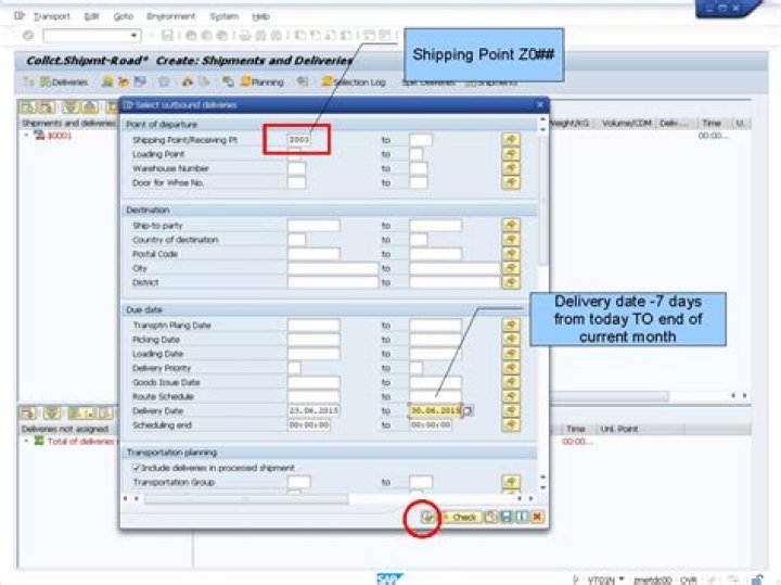 How do I create a shipment in VT01N?
