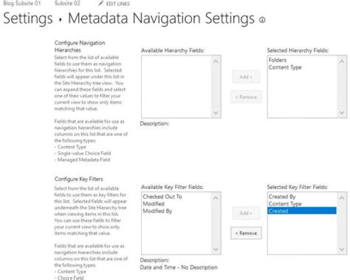 How do I enable metadata navigation?
