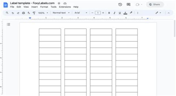 How do I find an Avery template in Google Docs?