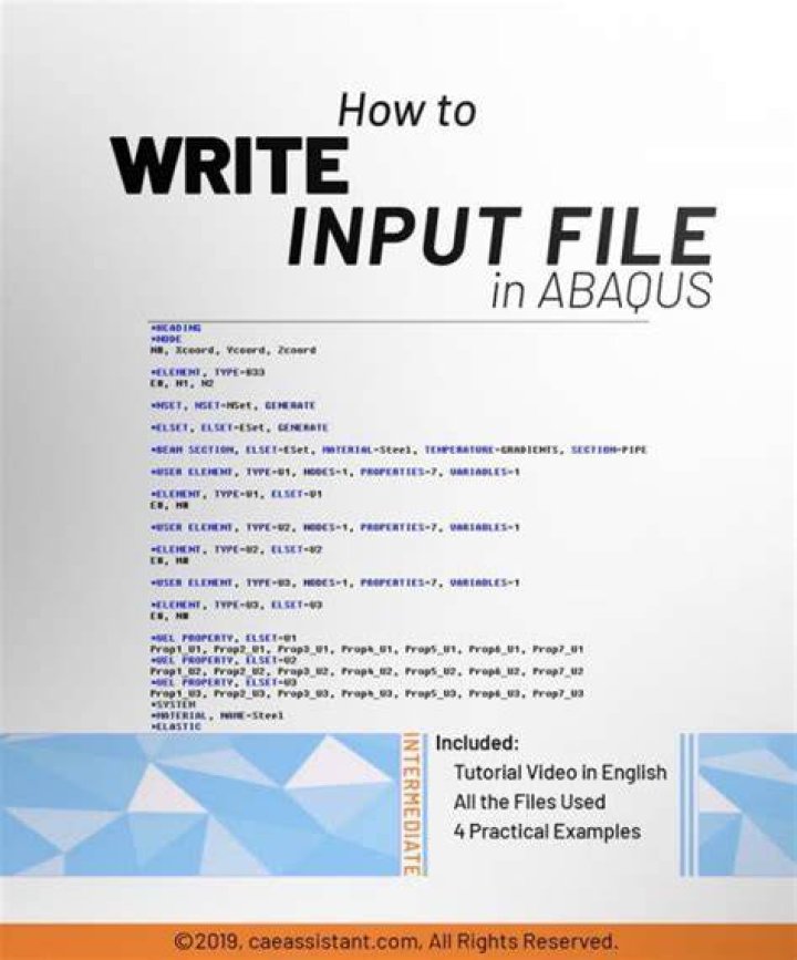How do I input a file in Abaqus?