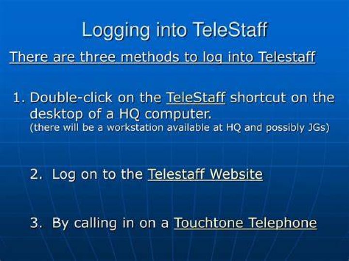 How do I log into TeleStaff?