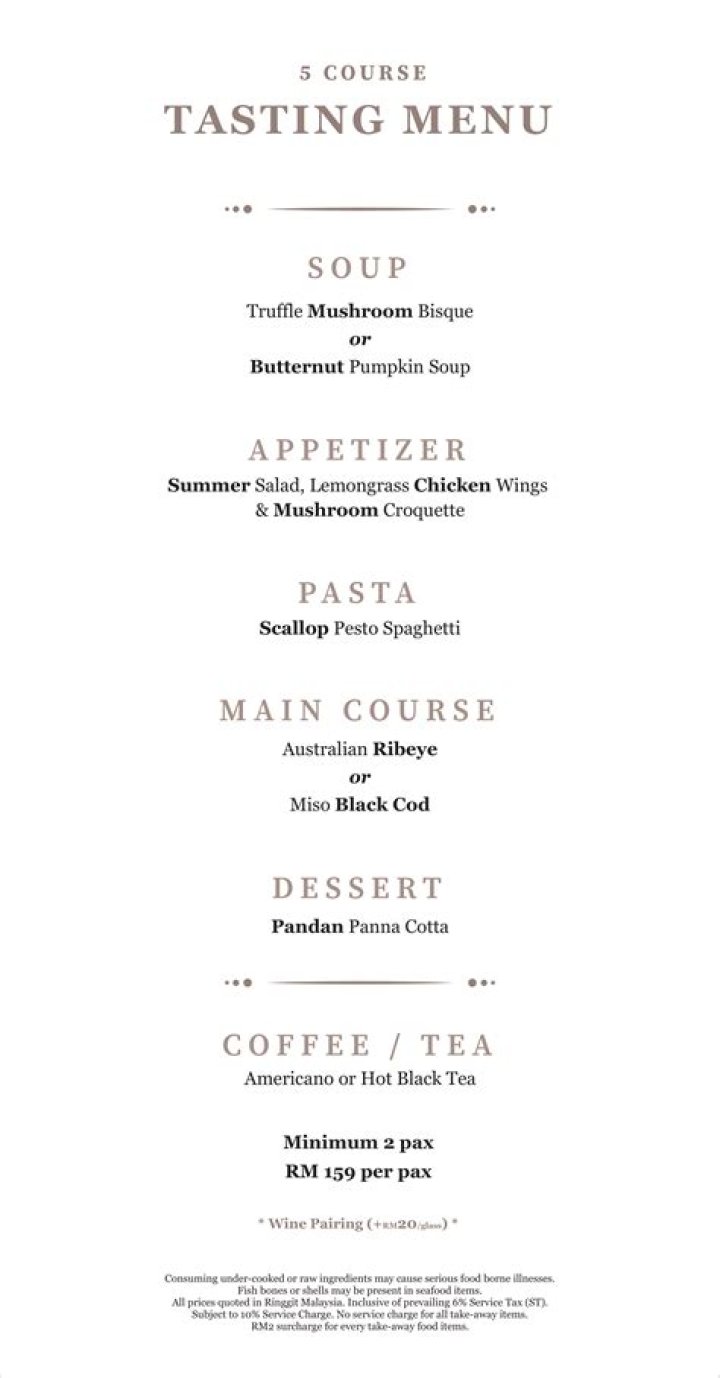 How do I make a homemade tasting menu?