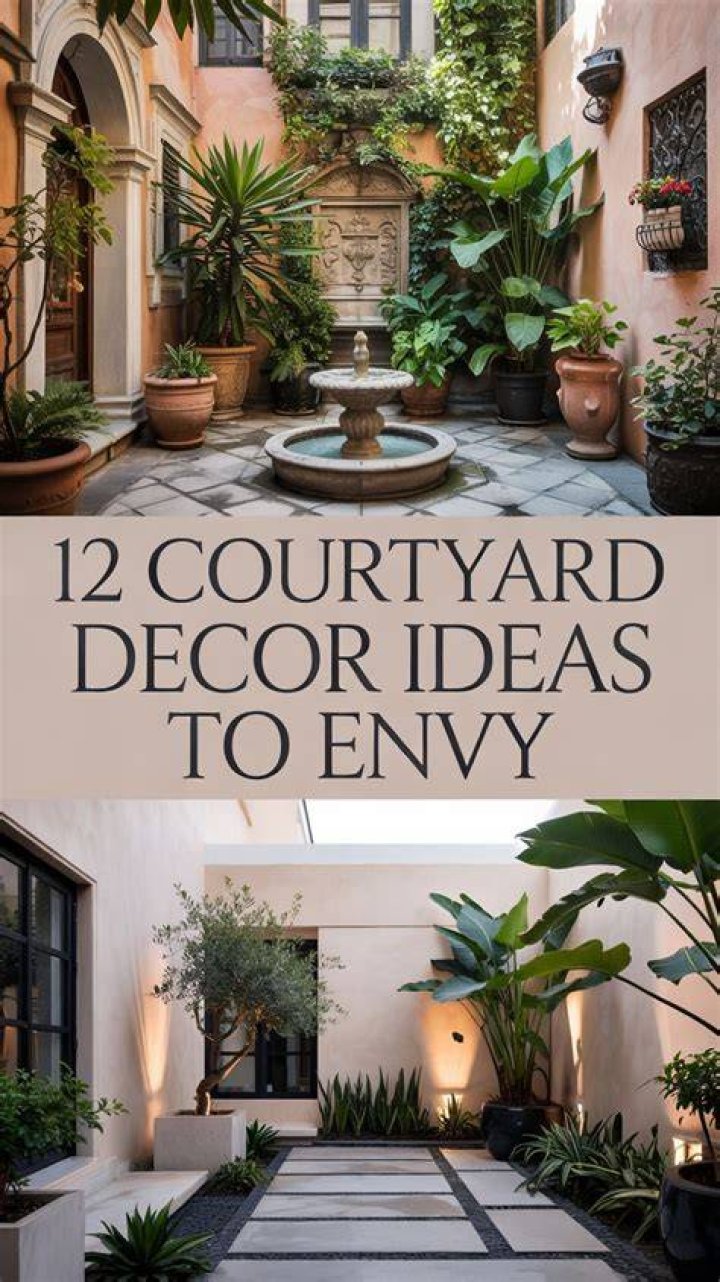 How do I make my courtyard look nice?