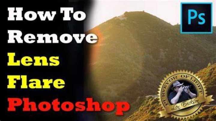 How do I remove lens flare in Photoshop?