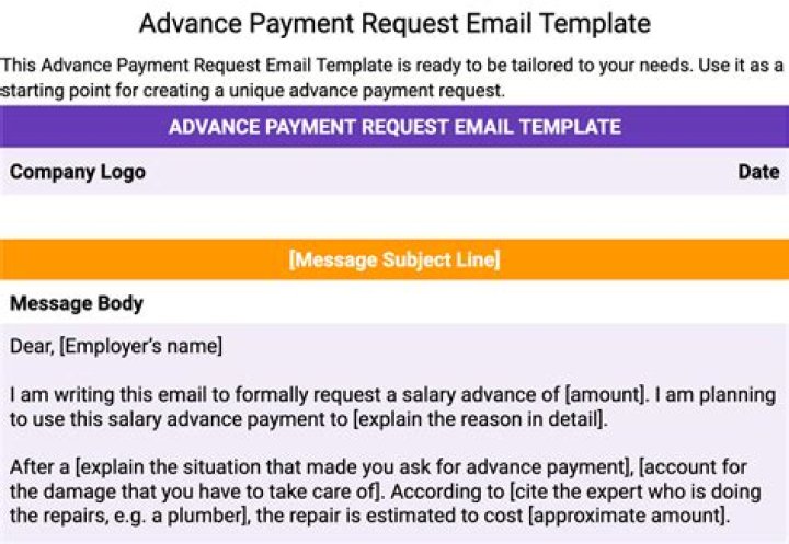 How do I request advance pay?