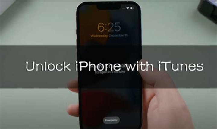 How do I unlock my iPhone 4S with iTunes?