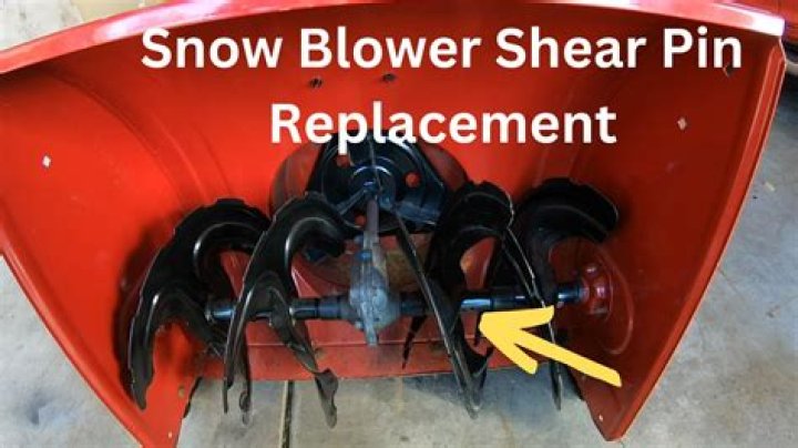 How do you change the shear pin on a Simplicity snowblower?