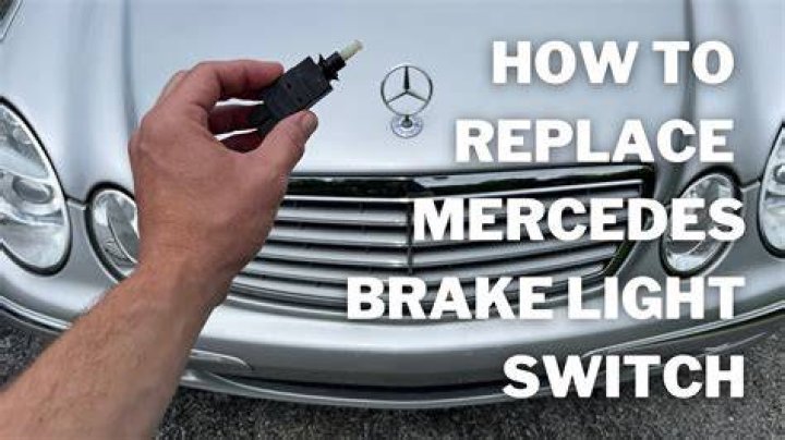 How do you check a brake light switch on a Mercedes?