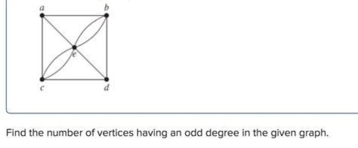 How do you find the number of vertices of an odd degree?