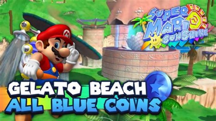 How do you get the blue coins in Gelato Beach?