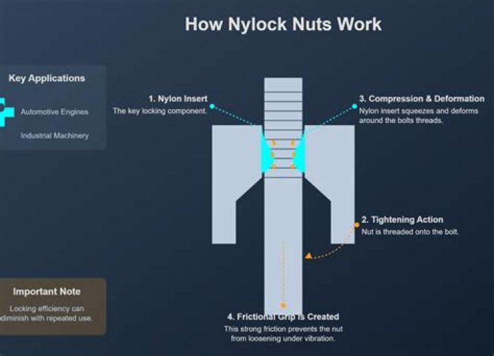 How do you install a Nyloc nut?