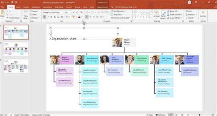 How do you make an organogram in PowerPoint 2007?