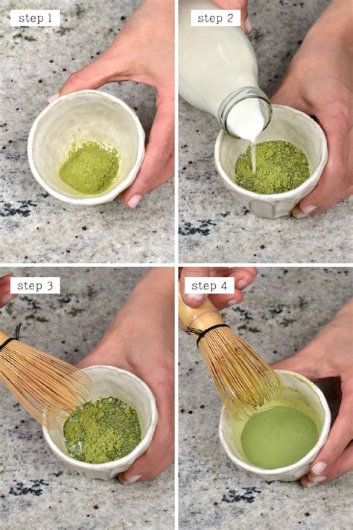 How do you make matcha green tea powder?