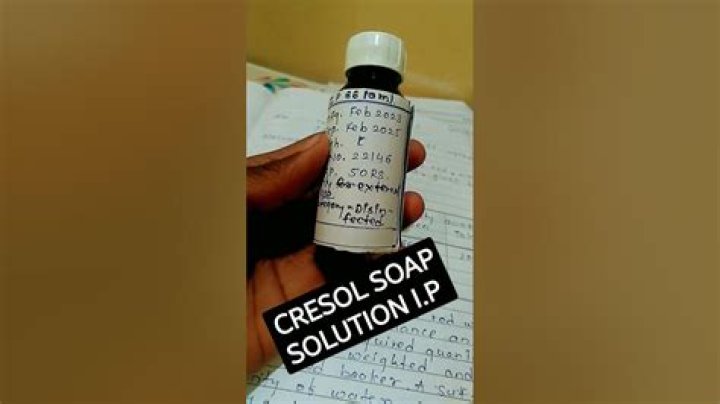 How do you make soap solution with cresol?
