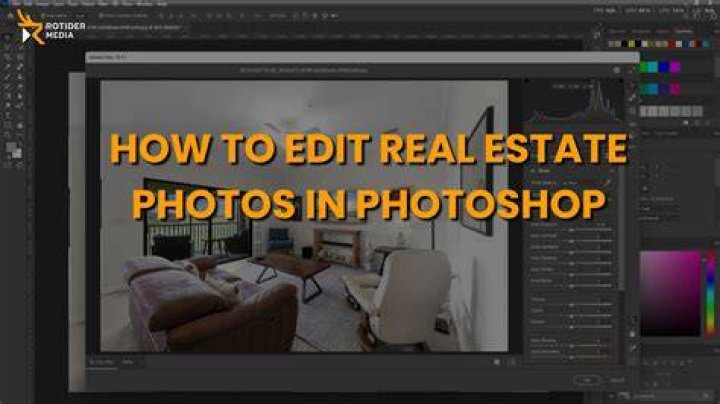 How do you photoshop real estate images?