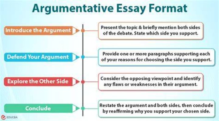 How do you present an argument in an essay?