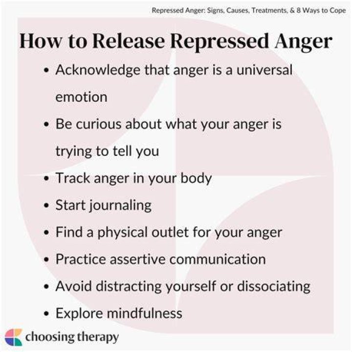 How do you release repressed rage?