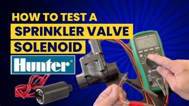 How do you test a hunter solenoid valve?