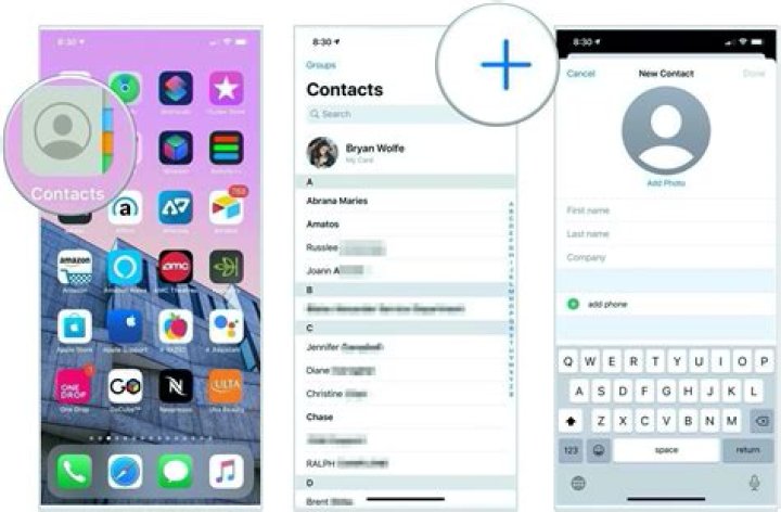 How do you use contacts on iPhone?
