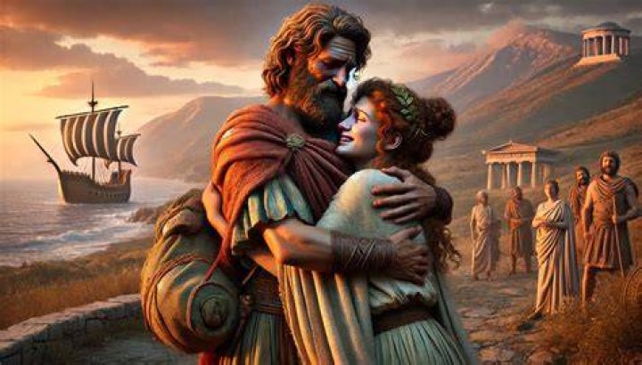 How does Odysseus reclaim his kingdom?