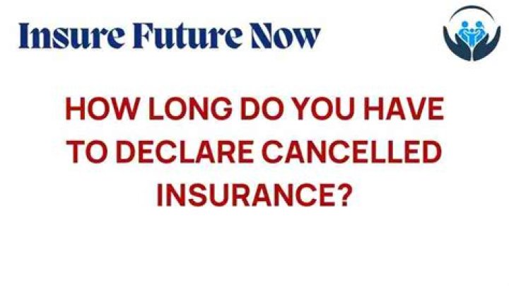 How long do I have to declare IN10 to insurance?