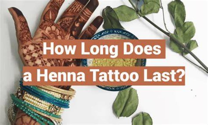 How long does a henna head tattoo last?