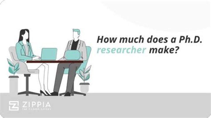 How much does a researcher with a PhD make?