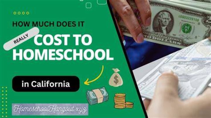 How much does it cost to homeschool my child in California?