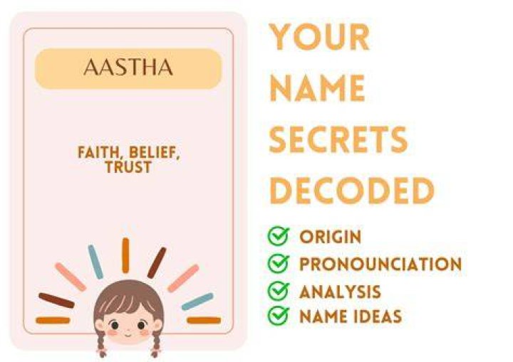 Is Aastha a common name?