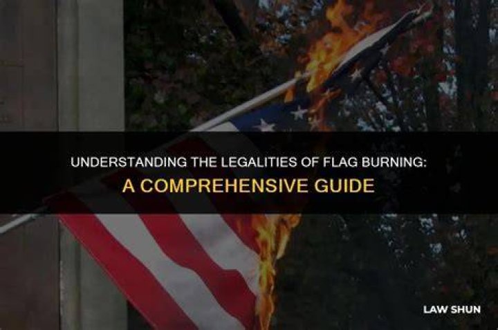 Is burning the flag against the law?