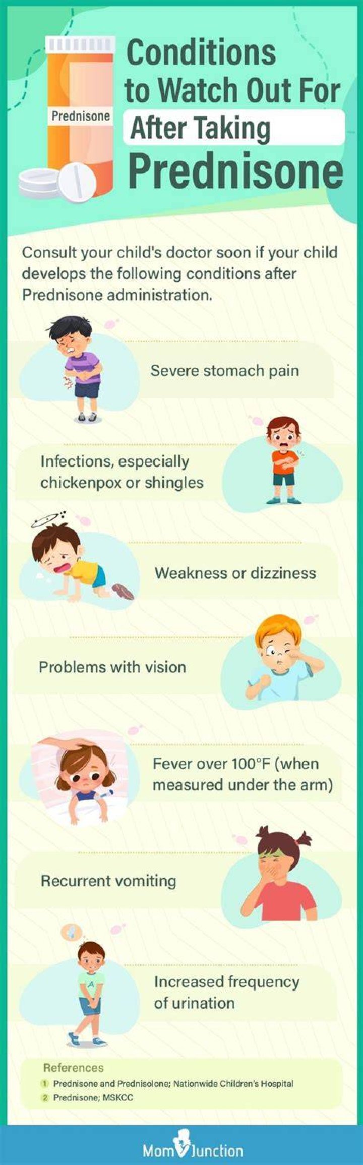 Is prednisolone safe for child?