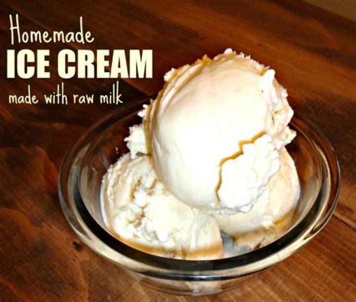 Is raw milk good for ice cream?