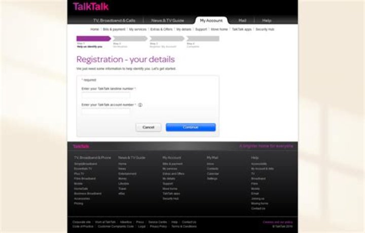 Is TalkTalk my account down?
