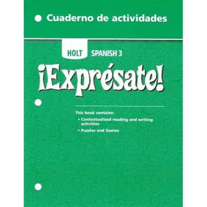 Is there an answer key in the Holt Spanish 2 workbook?