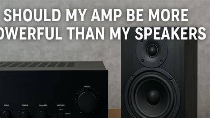 Should my amp have more power than my speakers?