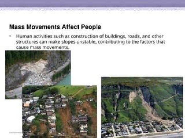 What are human impacts of mass movement?