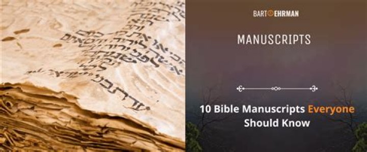What are the different manuscripts of the Bible?