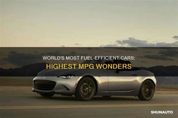 What car has highest mpg?
