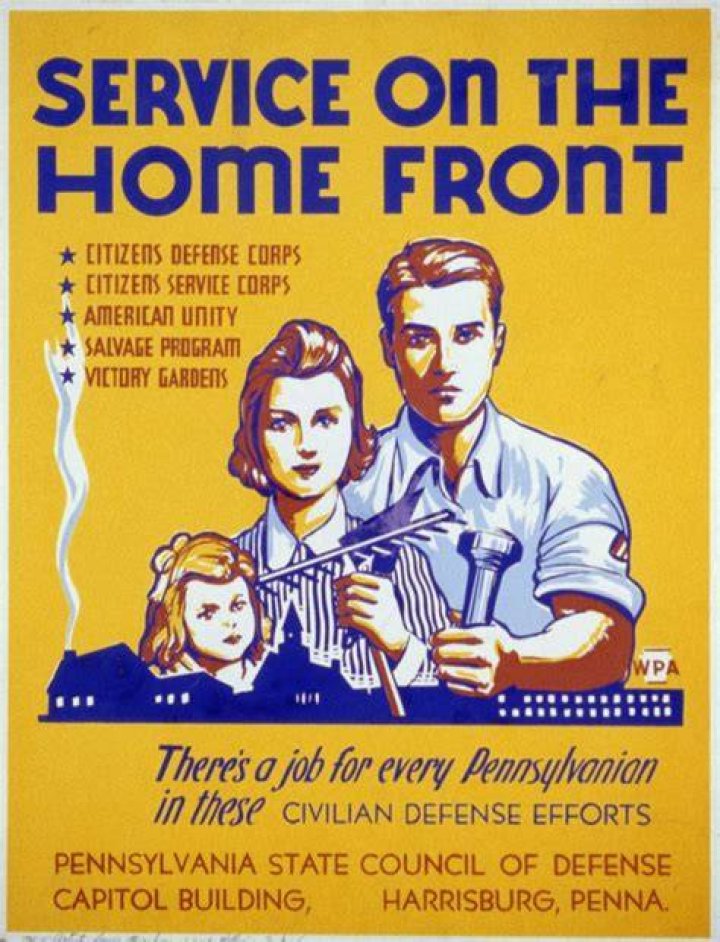 What did the homefront do in ww2?