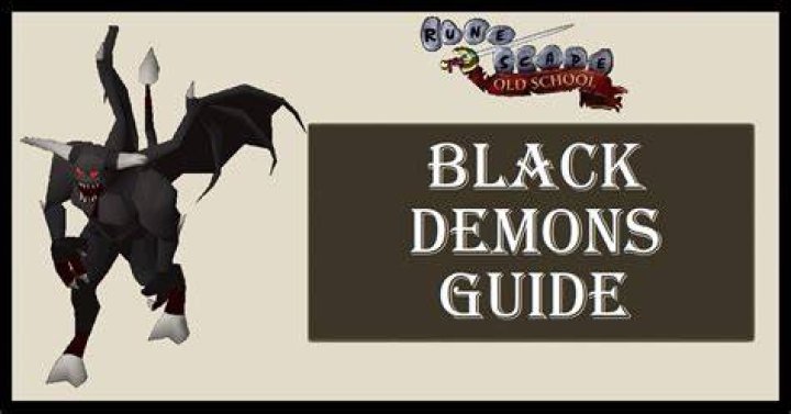What do black demons drop?
