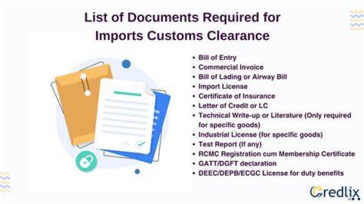 What documents are needed for customs clearance?