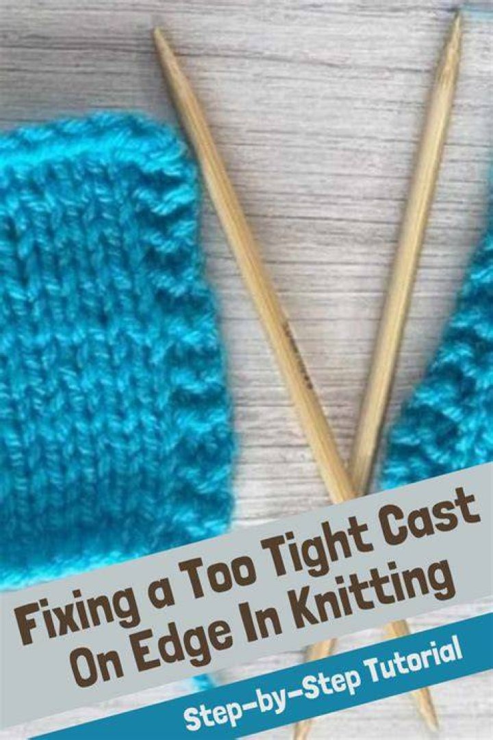 What does cast on edge mean in knitting?